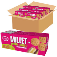 Early Foods - Pack Of 6 Multigrain Millet Jaggery Cookies| Sugar Free Biscuits| Multigrain Biscuits - 900 Gm