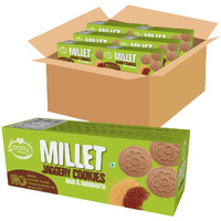 Early Foods - Pack of 6 Ragi & Amaranth Jaggery Cookies 150g X 6| Sugar free biscuits|Millet Cookies