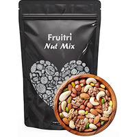 Fruitri Super Healthy Nuts Mix - 500g, Natural, Fresh Dried Fruits and Nuts Mix - Perfectly Balanced Dry Fruits Mixed Pack, 9+ Nut Mix for Anytime Snacking