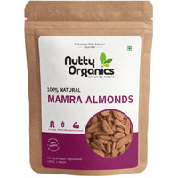 Nutty Organics Almonds Mamra - 100G (Grade A ++ Nuts, Premium,Rich In Oil, Imported) Richest Natural Source of Vitamins, Magnesium & Protien | Special Mamra Badam Giri