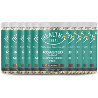 Healthy Treat Roasted 5 in 1 Super Seeds Mix Combo 1 kg (Pack of 10, 100gm Each) | Trail Mix | Seeds Mix | Roasted Seeds Mix for eating | A blend of Pumpkin seeds, Flax seeds, Watermelon seeds, Chia seeds, and Sesame seeds | Mixed Seeds for Weight Loss | Healthy Diet Snacks