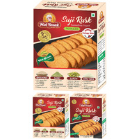 MidBreak - Suji Rusks| Saunf Rusk | Elaichi Rusks | 3 in 1 Rusks | Premium Handmade Suji Rusks (Pack of 3)