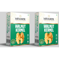 MevaBite Premium California Walnuts Without Shell (2 X 200g) | Broken Walnut Kernels | Akhrot Giri Dry Fruit | Pure Without Shell Walnut Kernels | Rich in Omega3, Proteins, Fiber, Nutrients, Vitamins