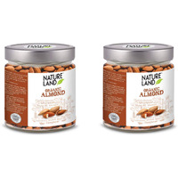 Natureland Organics Almonds 250 gm (Pack of 2) - Total 500 Gm