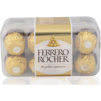 Ferrero Rocher Chocolate Covered Wafer Biscuit, 200gram Box