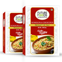 Future Foods Semolina Couscous | Mild and Neutral Taste | Light and Fluffy Texture | Good Fiber Source | with Multiple Health Benefits | Helps Lower Cholesterol | 900g (Pack of 2)