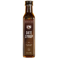 Brawny Bear Date Syrup Honey, Healthy Sugar Substitute, 100% Natural Arabian Date Syrup with No Added Sugar and Preservatives, Vegan, Natural Sweetener for Toppings, Baking, Cooking, Low GI - 330gm