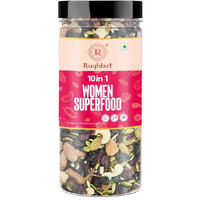 Raghbat 10 in 1 Women Superfood | Trail Mix | Dried Fruits, Nuts & Seeds | Rich in Antioxidant | High in Protein | Healthy Snacks for Moms | Ready to Eat