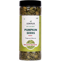 Leaflix Premium Pumpkin Seeds in Resealable Sprinkler Bottle 310g | Pumpkin Seeds for Eating | Protein and Fiber Rich Diet food | Seeds for Eating