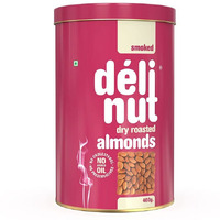 Delinut Dry Roasted Almonds | Smoked 400gm