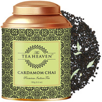 The Tea Heaven | Tea Gift - Elaichi Cardamom Chai Tea Loose Leaves, Treats Cold And Cough- 100% Natural Ingredients- 150Gm(50 Cups)