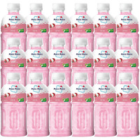 Mogu Mogu Lychee Juice with 25% NATA De Coco | Energy Booster Drink | Full of Fruit Fibres | No Added Preservatives and Colours - (Pack of 18, 320ml Each)