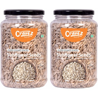 Cravez Sunflower Seeds - 1kg Premium Raw Seeds | Seeds for Weight Loss | Diet Food | Seeds for Hair Growth | Rich in Fibre and Omega 3 | Rich in Protein | Healthy Snacks