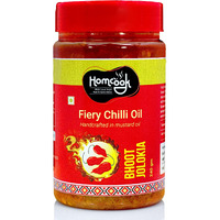 Homcook Bhut Jolokia Ghost Pepper Naga King chilli Pickle |CHILI OIL |Fiery Hot sauce 240g