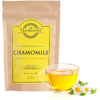 The Tea Heaven Loose Whole Leaf & Natural Organic Chamomile Tea | Relaxing & Soothing Herbal Sleep Tea | Eco-Friendly, Caffeine Free Herbal Dried Tea Leafs | 30 Gms (Pack Of 1)