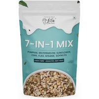 LILA DRY FRUITS 7 in 1 Seeds Mix 200g - Edible Seeds | Healthy Super Seeds Combo | Healthy Snacks | 100% Natural and Roasted Seeds | Immunity Combo for Weight Loss | Mix Seeds for Eating | Diet Snacks | Superfood for Gifting