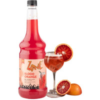 Zone Blood Orange Syrup 1050ml | Pure Citrusy Flavor for Mocktails, Cocktails, Lemonades, Iced Teas & More | 35+ Flavours