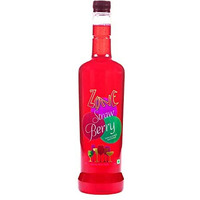 Zone Strawberry Syrup 1050ml | Authentic Strawberry Flavor for Mocktails, Cocktails, Lemonades, Iced Teas & More | 35+ Flavours