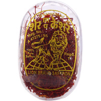Lion 100% Pure Saffron - 1 Gm Kashmir Certified Grade A (Flat Shipping)