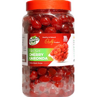 Natural Hub Homemade Delicious and Organic Sweet Cherry Karonda Murabba| Fresh Glazed Candied 900gm Cherry Fruit