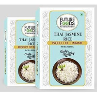Future Foods Jasmine Rice | Thai Fragrant Rice | Packed with Phytonutrients | Enhances Fibre Intake | Beneficial for Diabetic Patients | Product of Thailand | 450g (Pack of 2)