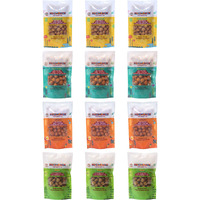 PROMUNCH Roasted Soya Snack | High-Protein | Healthy | Gluten-Free (Cheese&Onion-3,Peri Peri-3,Noodle Masala-3,Tangy Pudina-3) 30 gm Each