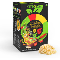 Ketolab Keto Noodles Spaghetti, 300 Gms x Pack of 2, 3.8g Net Carb & 11g High Protein/Serving, Identical to Regular Noodles, Ultra Low Carb, Pre-Biotic High Fibre, For Keto Diet and Weight Loss