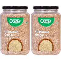 Cravez Quinoa Seeds - 1kg Premium Raw Seeds | Seeds for Weight Loss | Diet Food | Seeds for Hair Growth | Rich in Fibre and Omega 3 | Rich in Protein | Healthy Snacks