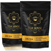 Tea Sense Premium Ctc Chai Tea | Loose Leaf | Assam With Darjeeling Whole Leaves | Rich Flavour And Strengh | 160 Cups+ | Milk Tea Powder, 500 Gm