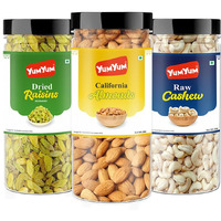 YUM YUM Premium (Almond 250g Cashew 250g & Raisin 250g) 750g Dry Fruits Combo Pack Almonds, Cashews, Raisins (3 x 250 g)