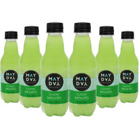 May Day MOJITO | Ready to Drink Mocktail | Premium Sparkling Cocktail Mixer | 100% Natural, No Artificial Flavour | Real Fruits & Herbs with Goodness of Superfoods | Pack of 6 X 250 ml