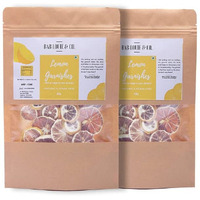 Bab Louie & Co. Lemon Dehydrated Fruits Garnishes For Cocktail, Mocktail, Detox Water, Green Tea, Snacks, 100% Natural | Zero Preservatives | 50 Gm (Lemon, Pack Of 2)