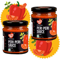 Saucy Affair Peri Peri Sauce | Tomato Chilli Sauce | Chilli Sauce | Red Chilli Sauce | Hot Sauce | Spicy Sauce | Pasta Sauce | Pizza Sauce Ready To Eat - 180 Gram Regular, (Set - 2)