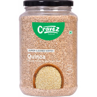 Cravez Quinoa Seeds - 500gm Premium Raw Seeds | Seeds for Weight Loss | Diet Food | Seeds for Hair Growth | Rich in Fibre and Omega 3 | Rich in Protein | Healthy Snacks (500 gm)