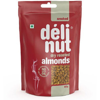 Delinut Dry Roasted Almonds | Smoked 80gm