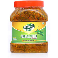 Natural Hub Rajasthani Green Chilli Pickle, Hari Mirch Ka Achar (Green Chilli, 1 Kg)