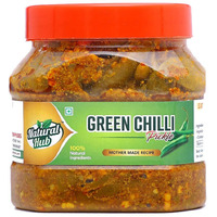 Natural Hub Mothermade Rajasthani Marwari Hari Mirch Ka Achaar, Green Chilli Pickle, (The Real Taste of Rajasthan) 500grm