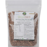GreenHabit Red Jowar Flakes 1.5 kg - Nutritious and Gluten-Free Red Sorghum Cereal - High Fiber Breakfast Vegan (Red Jowar Flakes, 1.5 kg)