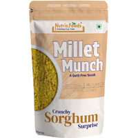 Nutriefoods Millet Munch Snack, 100% Roasted Millets & Guilt Free Snack, Nutritious Munch, Bajra, Jawar, Ragi, Qquinoa, Foxtail Snack (Crunchy Sorghum Surprise (Pack of 2), 200gm)