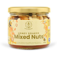 Shiva Organic Mixed Nuts in Honey (Almonds, Walnuts, Cashew, Pista) -400g | Crunchy, Rich in Protein, Magnesium, Phosphorus, and Dietary Fibre | Energy Booster