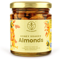 Shiva Organic Crunchy, Rich in Protein, Magnesium, Phosphorus, and Dietary Fibre I Energy Booster (Honey Soaked Almonds, 240 g)