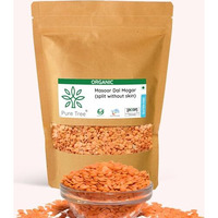 Pure Tree Certified Organic Masoor Dal Split Without Skin | 900 g | Gluten-Free Masur Daal | Plant Based High Protein Lal Masoor Dal For Khichdi, Dal & Curries