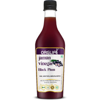 ORGLIFE Jamun Vinegar with Mother Organic 500 ml - Raw, Unfiltered (Made with Organic Jamun Fruits)