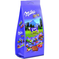 Milka Assortment of Alpine Milk Chocolate, Alpine Milk Chocolate with Strawberry Filling & Alpine Milk Chocolate with Hazelnut, 340 g