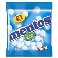 Mentos Chewy Dragees Mint, 135 Gm