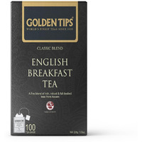 Golden Tips Classic Blend English Breakfast Tea Bags | 100 Tea Bags | 200 Grams