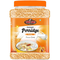 YUM YUM High Fiber Instant Roasted Porridge Honey Flavor with Proteins & Vitamins  750gm (Pack Of 1 Jar) Nutritious Breakfast Cereals, (Daliya/Dalia)
