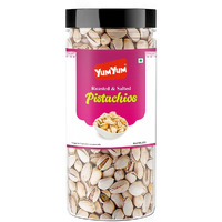 YUM YUM Premium California Roasted & Salted Pistachios 250g| Pista Dry Fruit| Tasty & Healthy| High in Protein & Dietary Fiber | Gluten Free & Low Calorie Nuts