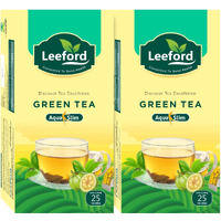 LEEFORD Green Tea Aqua Slim For Weight Loss With Healthy Benefits Pack Of 2 (25 Bags) - 1.7 Gram