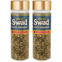 Panjon Swad Premium Mukhwas Roasted Saunf Mukhwas Digestive Mouth Fresheners | after-meal snacks 2 Bottles,120gm